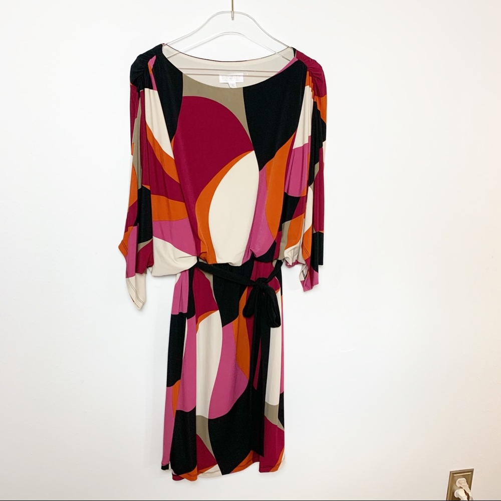 roz & Ali Geometric Print Dress 16 Woman